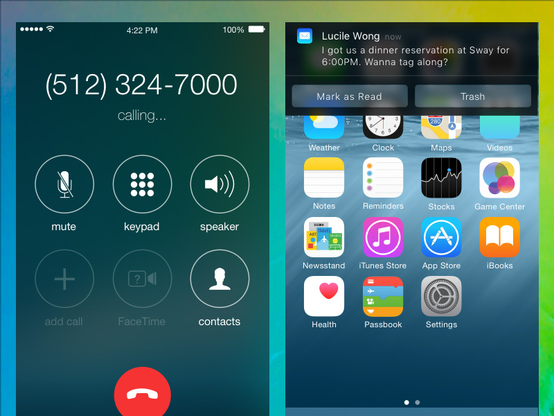 Calling + Interactive Notification