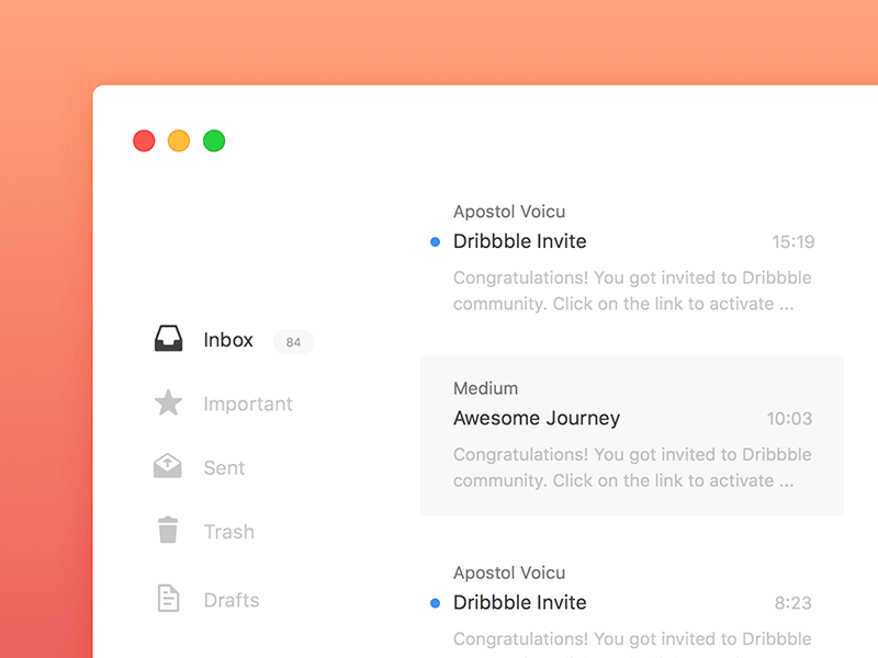 Mail App Concept
