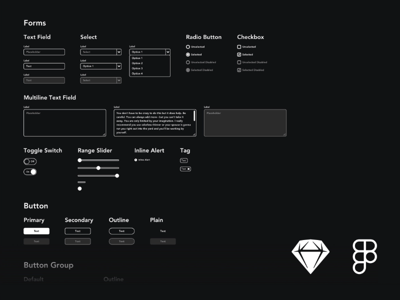 Wireframe UI Kit – Daga