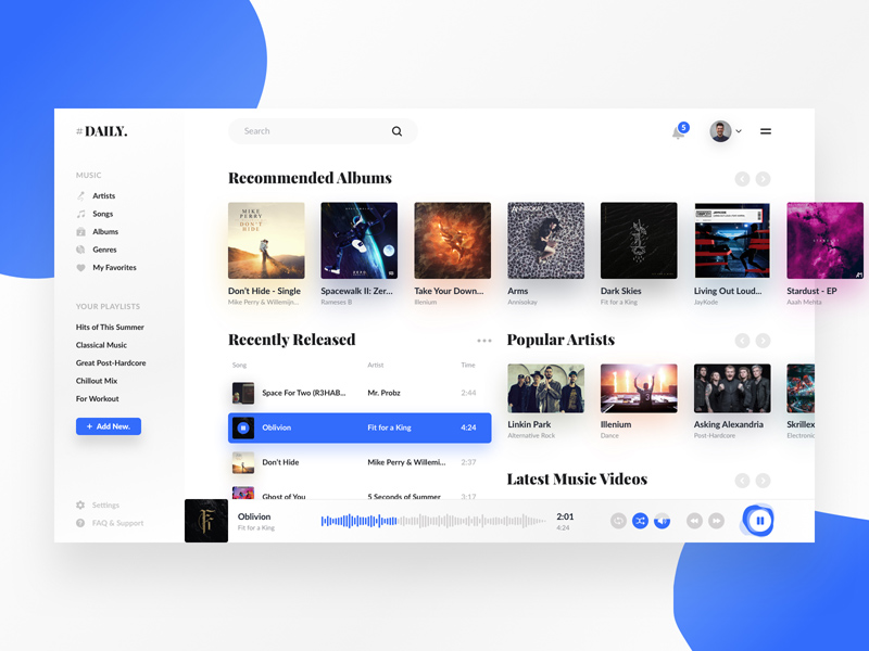 Music Player Concept Freebie Download Sketch Resource Sketch Repo