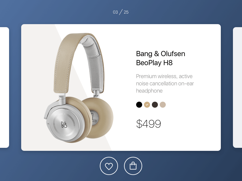 E-Commerce Shop Concept – Single Item