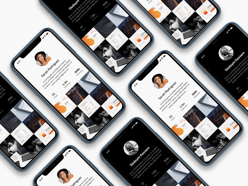 User Profile Screens