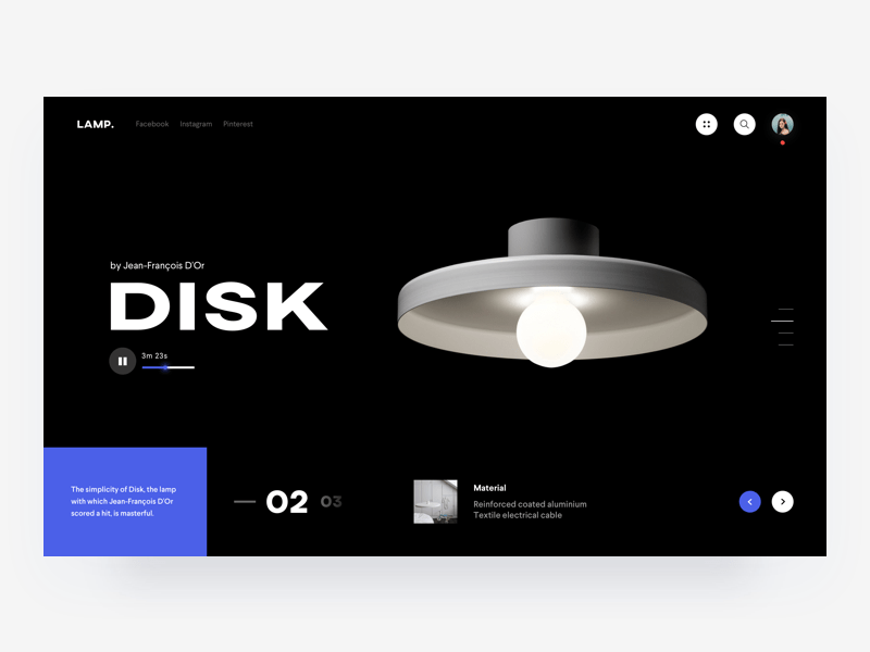 Landing Page Trendy Layout