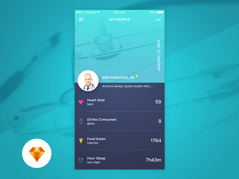 Health Profile Page