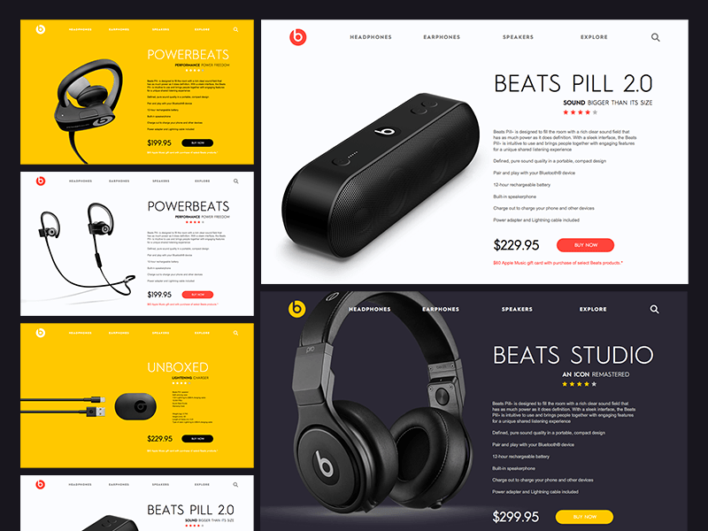 Beats Website Redesign