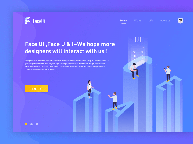Header Team Illustration – Faceui