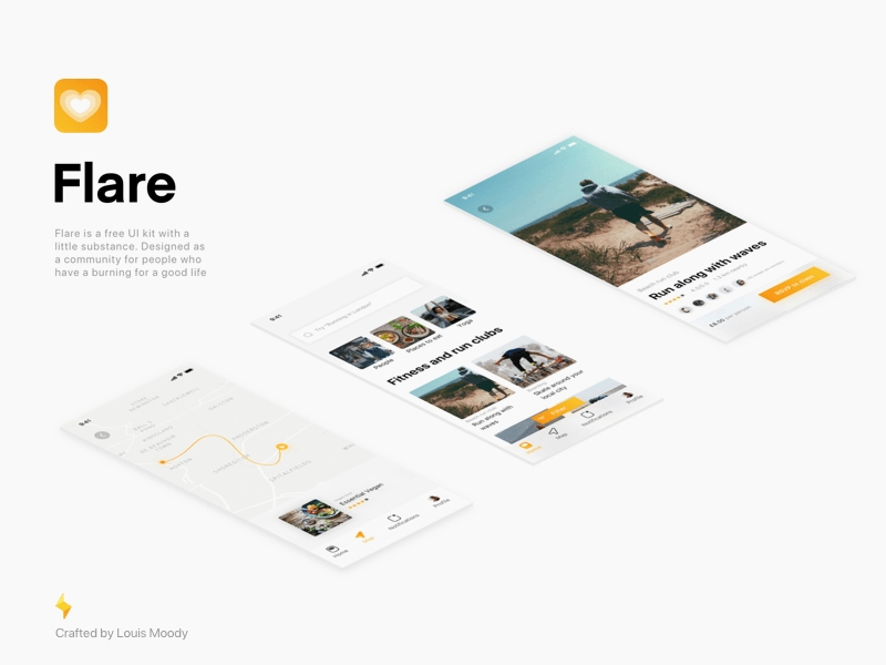 Flare – Versatile App Kit for Sketch