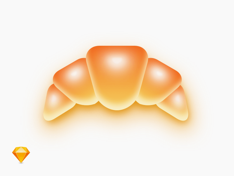 Fluffy Croissant Illustration