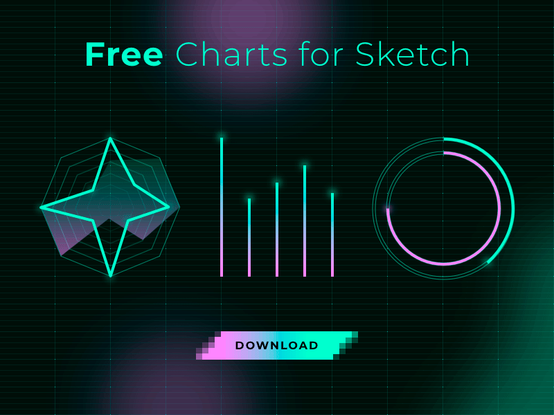 Retrofuturistic Charts for Sketch
