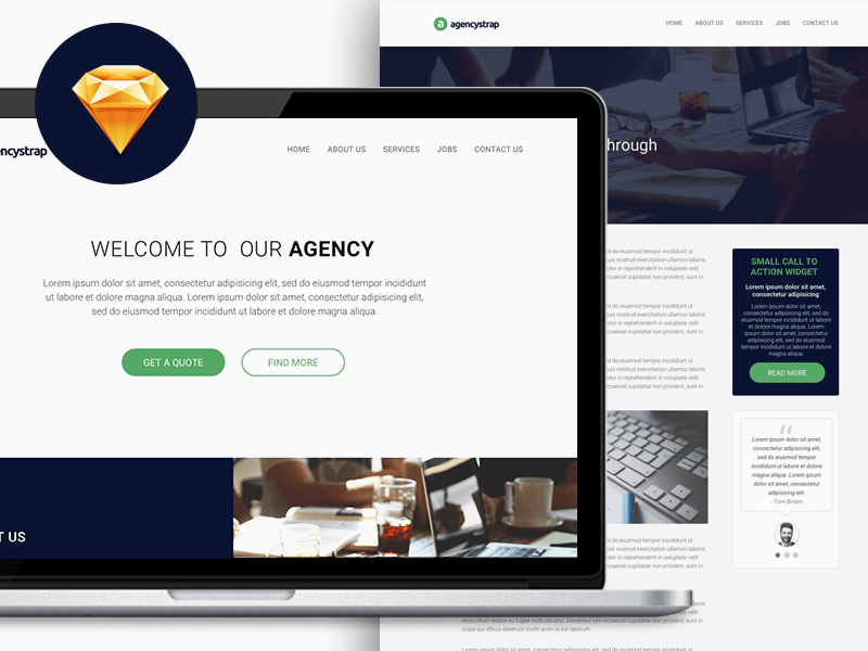 AgencyStrap Website Template