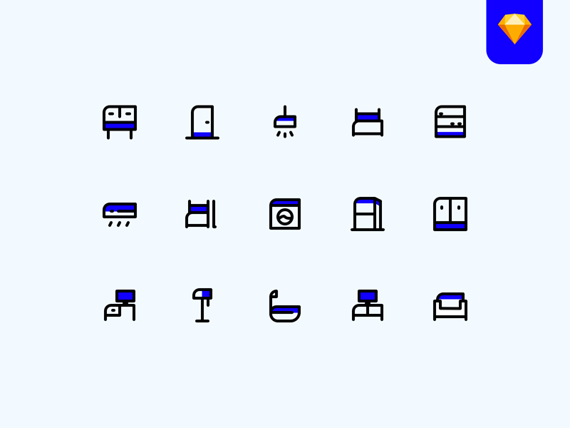 Furniture Icons Set