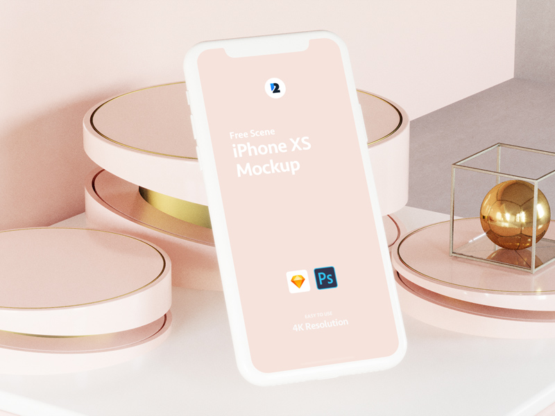 iPhone XS Scene Mockup 02