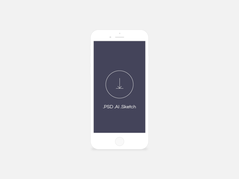 Minimal Light Mobile Device Mockup Freebie Download Sketch Resource
