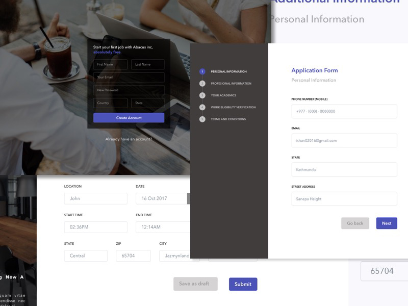 Oboarding Form Concept