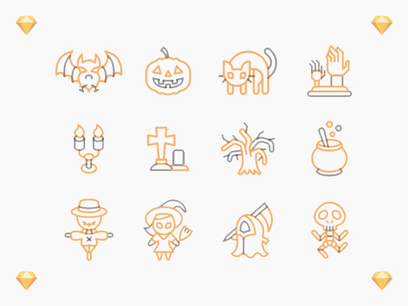 Cute Halloween Icons