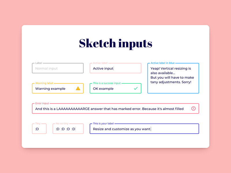 Input Fields Set