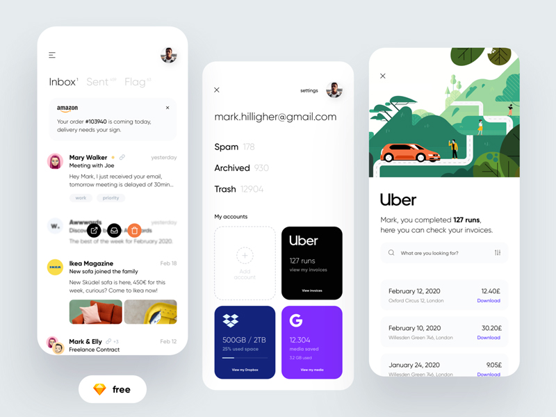Email App Concept – Email Buddy