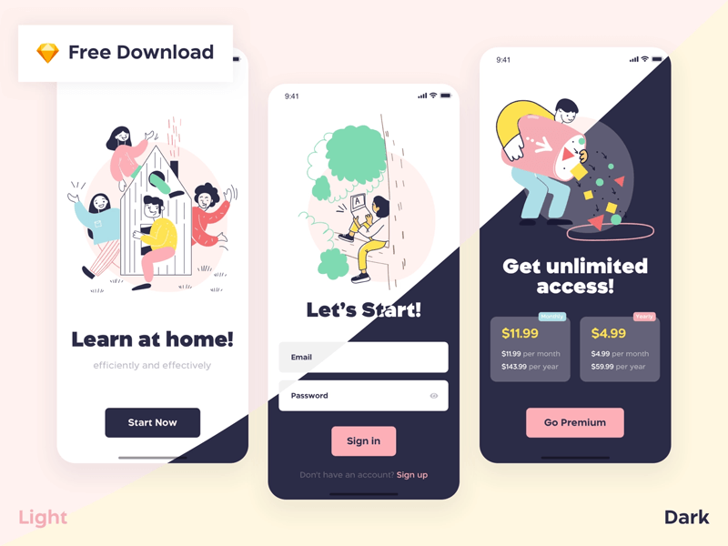 Design Courses App Concept