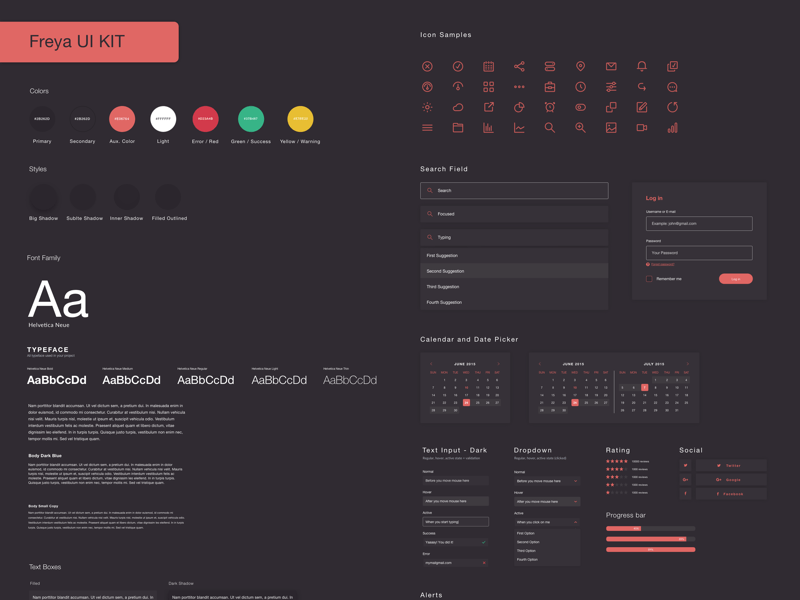 Freya Web UI Kit