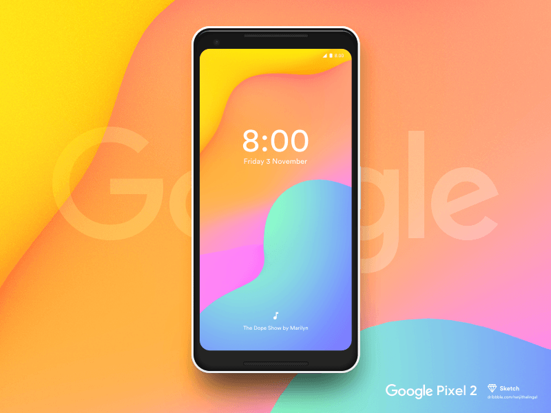 Google Pixel 2 Mockup Freebie Download Sketch Resource
