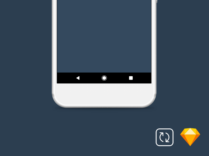 Google pixel android navigation bar for sketch freebie download