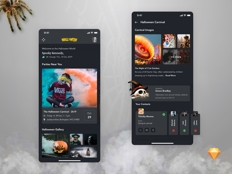 Halloween Themed App