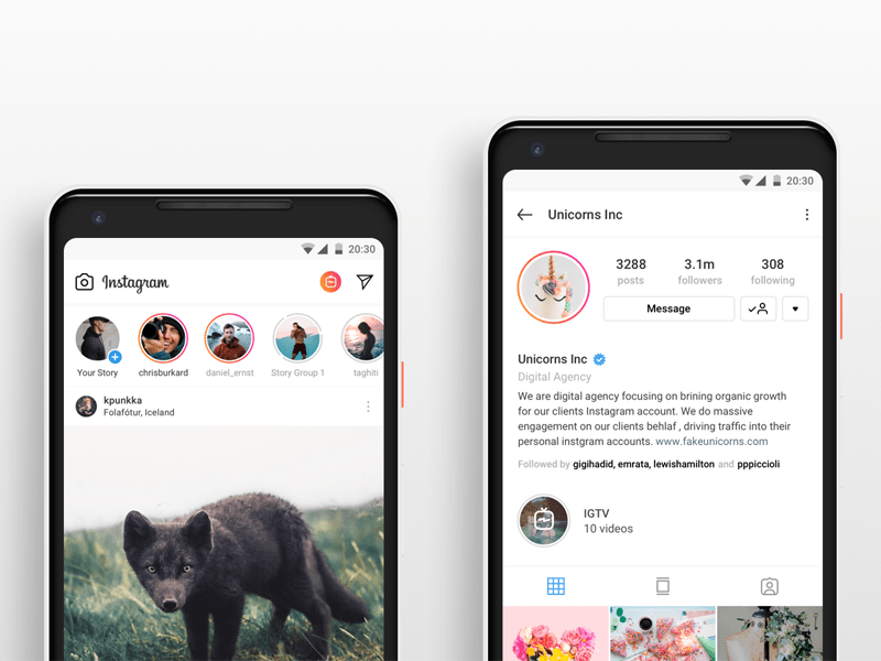Instagram Stories Concept