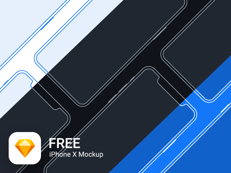 Minimalistic iPhone X Mockup