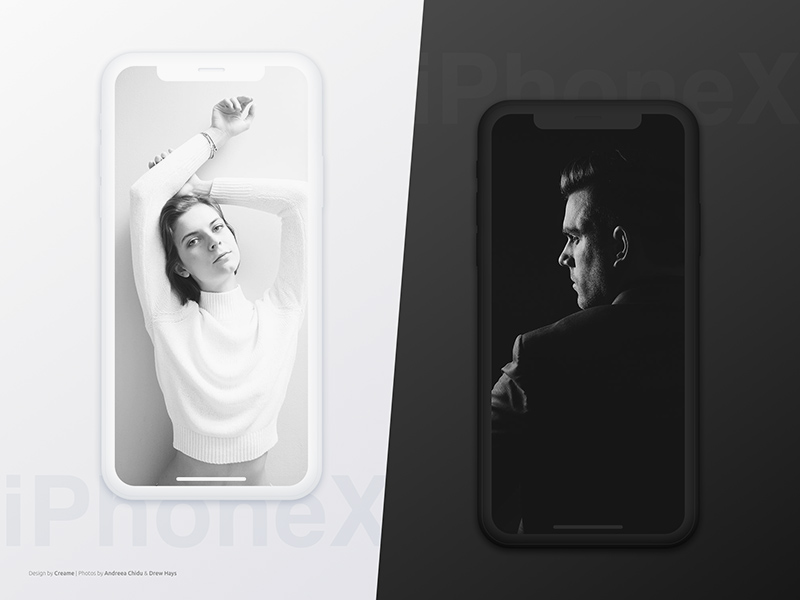 iPhone X Flat Mockup