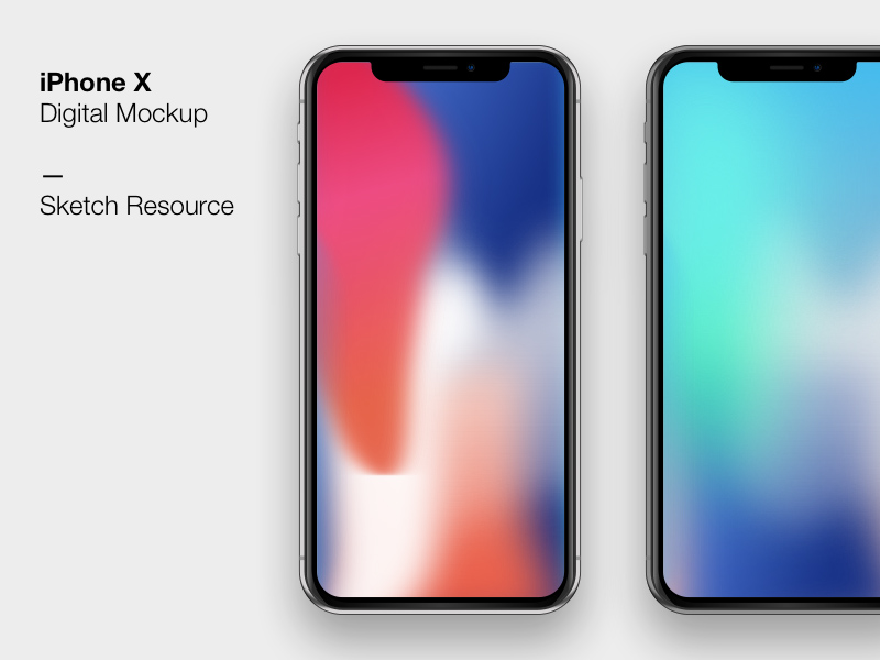 iPhone X Skeuomorphic Mockup