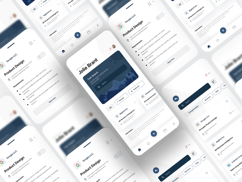 Job Finder App Concept