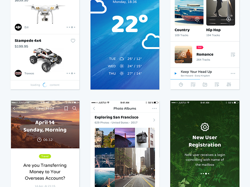 Liberty Mobile UI Kit Sample