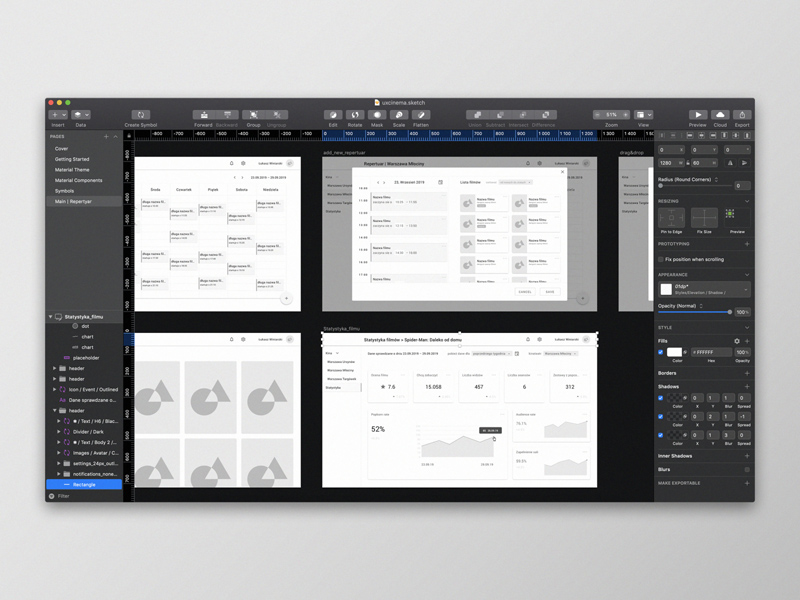 Cinema Web App UX Prototype