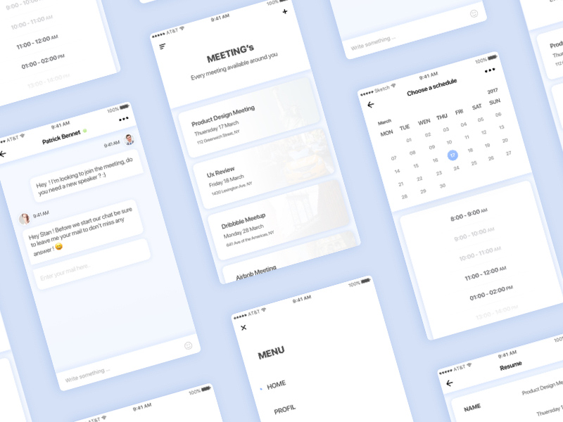 Meetings App Concept