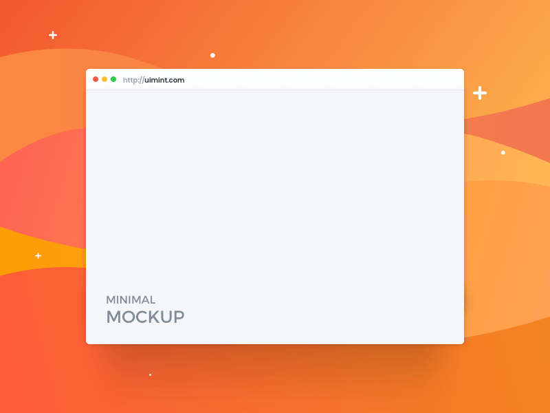 Minimal Browser Mockup