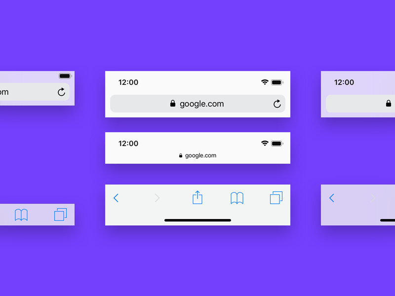 Mobile Browser Bars for Sketch