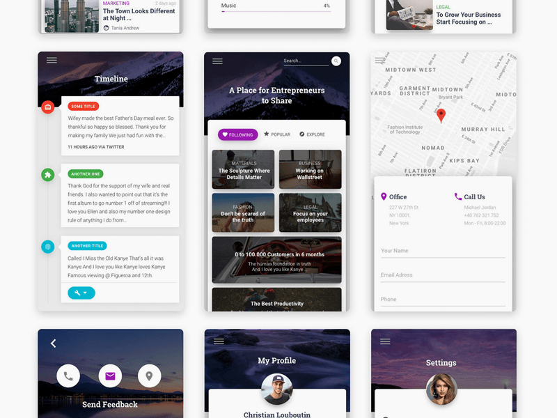 Material Design App Kit