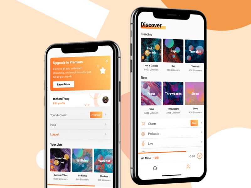 Music Stream App Concept