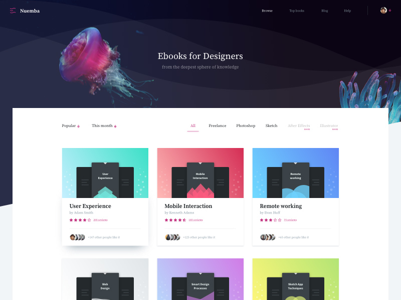 Nuemba eBooks Website Template