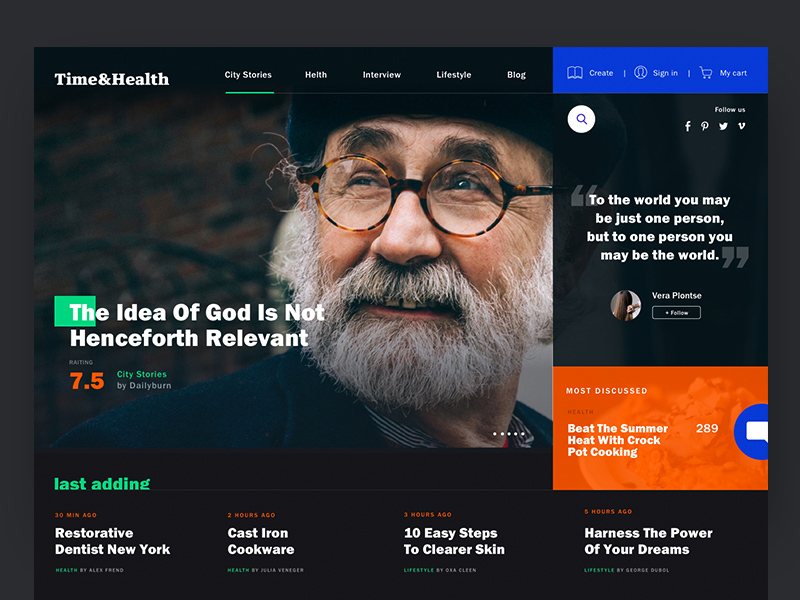 Online Magazine Concept