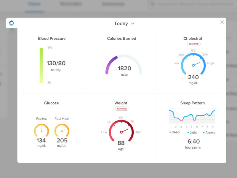 Patient Dashboard Concept