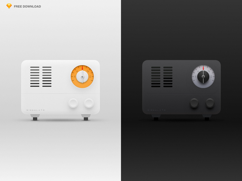 Radio Sketch Illustrations