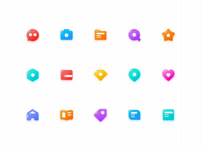 Jelly Icons Set