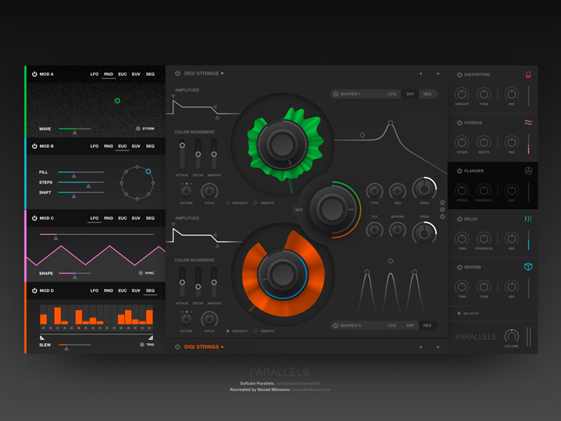 Softube’s Parallels UI