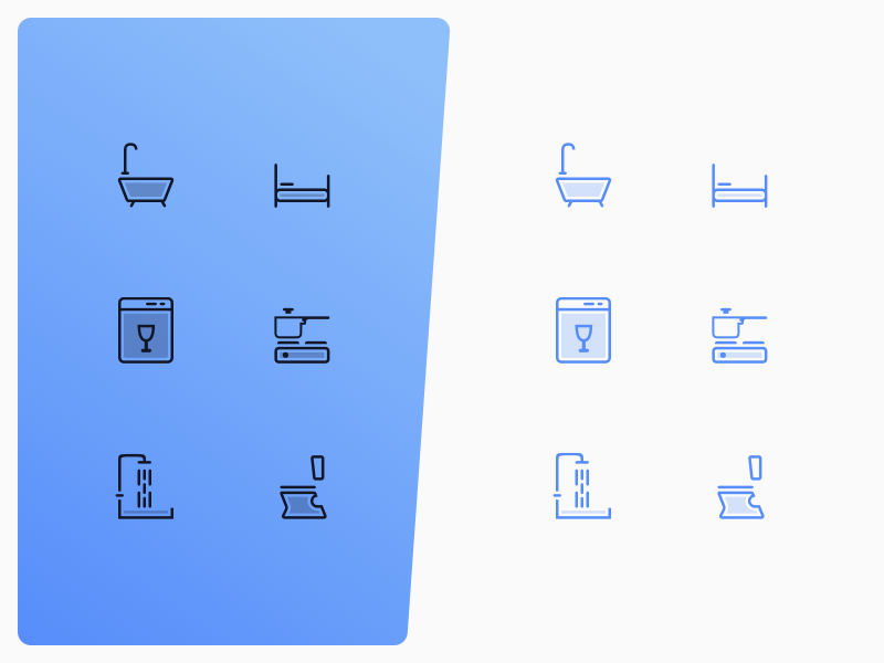 Student Accommodation Icons