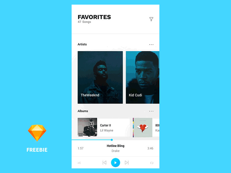 UTech Light – Music App Concept