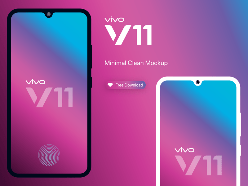 Vivo V11 Pro Mockup