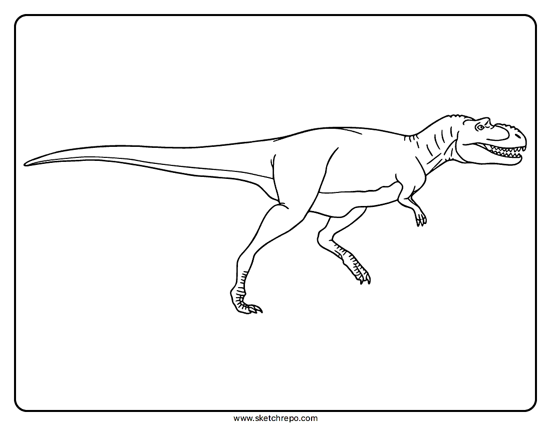 Albertosaurus Coloring Page