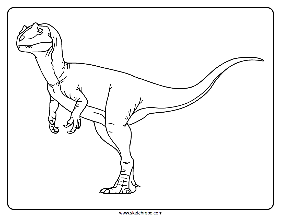 Allosaurus Coloring Page