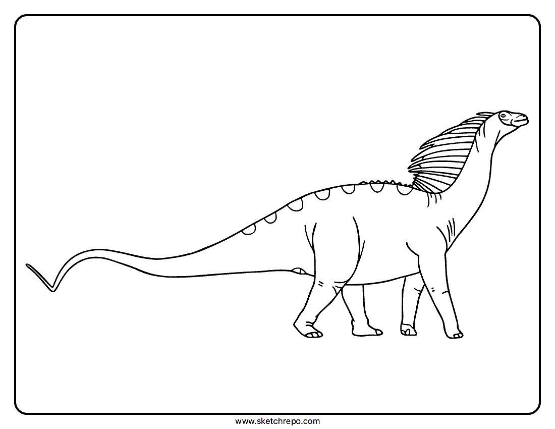 Amargasaurus Coloring Page
